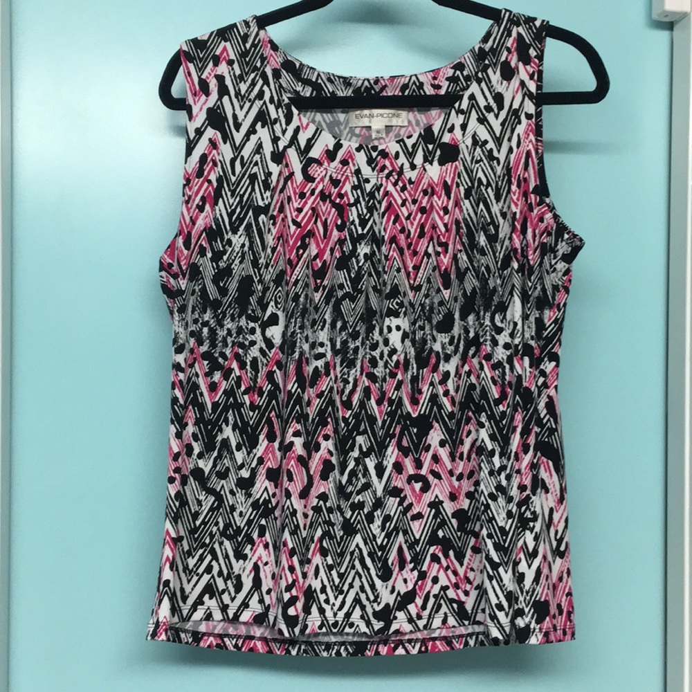 Evan Picone Sleeveless Tank TOP Size XL